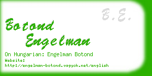 botond engelman business card